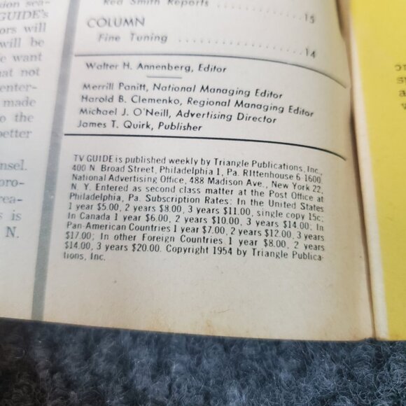 TV Guide February 1954 Red Buttons Balt Washington Lucille Ball Pittsburgh #1 - Picture 5 of 9